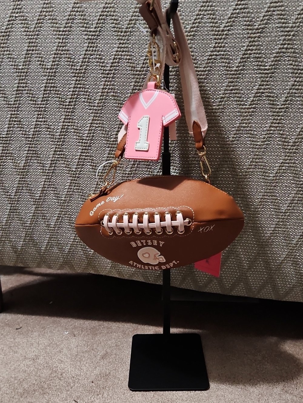 Betsey Johnson Football Crossbody Purse XOTOSS 2